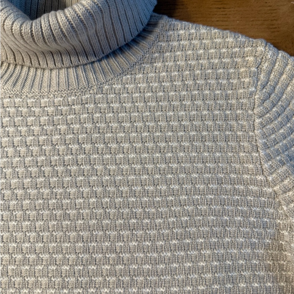J Crew sweater. Size M. Gray with white stitching.